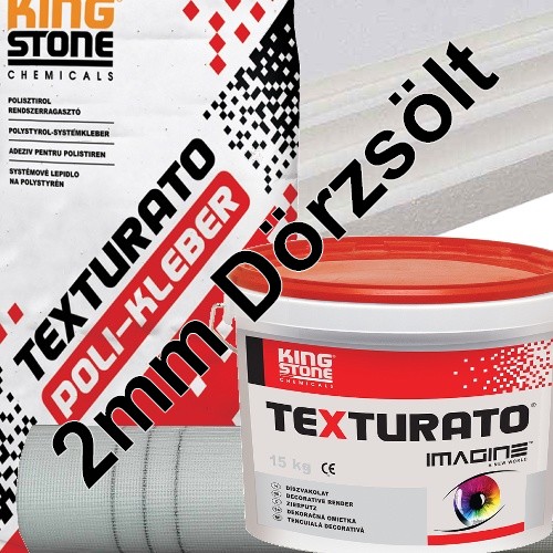 4 cm Texturato 2mm dörzsölt hőszigetelő rendszer